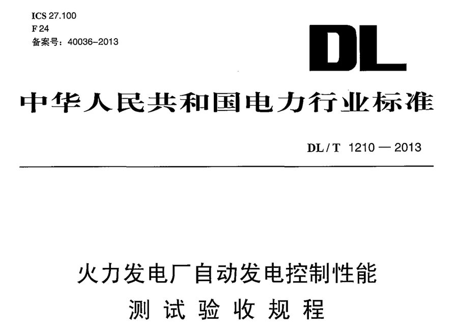 DL/T 1210-2013